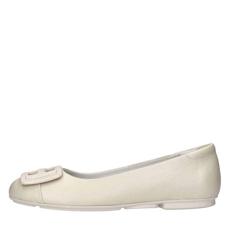 Ballerine in pelle con microglitter 