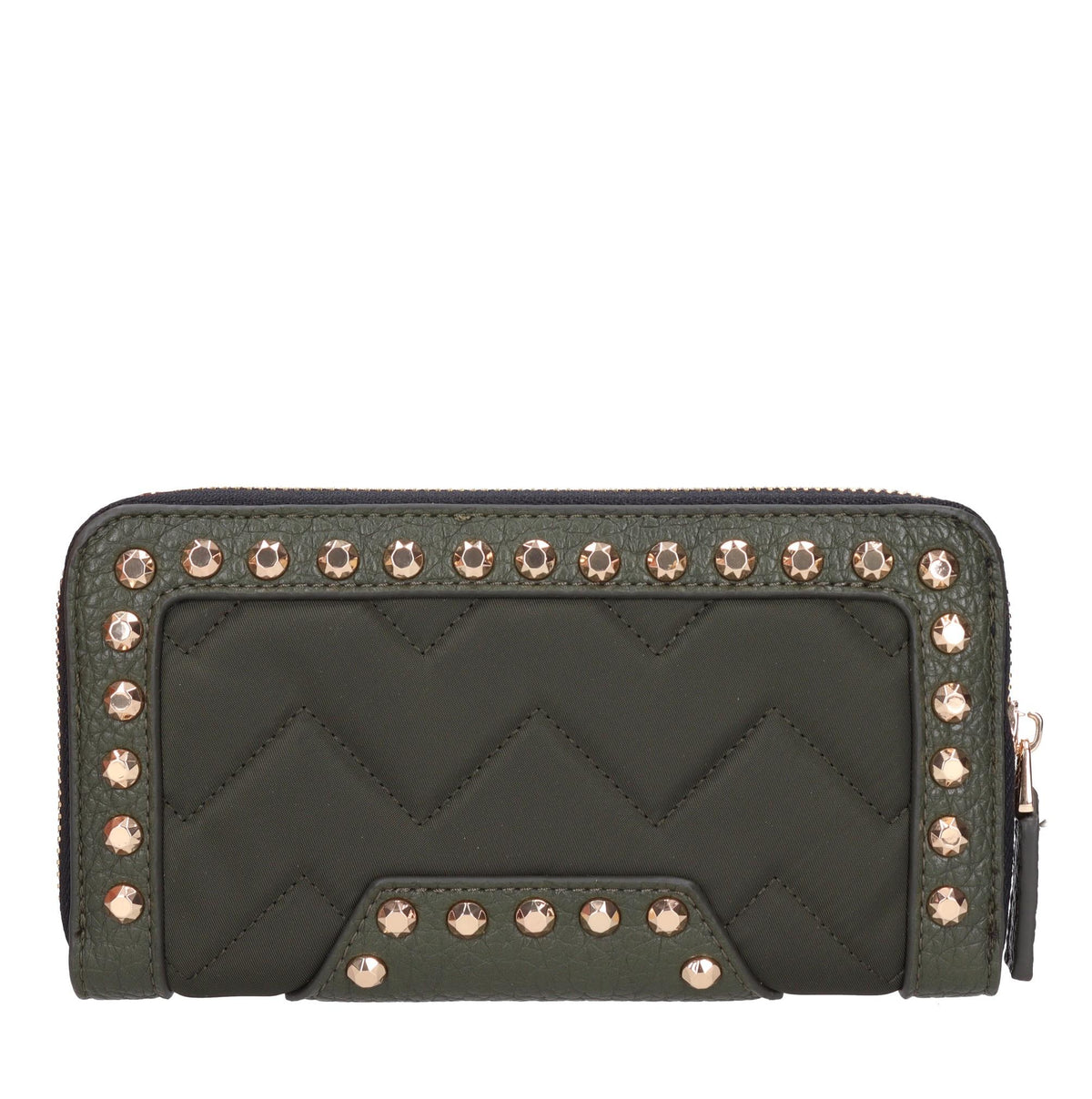 Portafoglio Dark Wave big wallet in ecopelle e tessuto 
