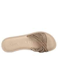 Mules in pelle e strass 