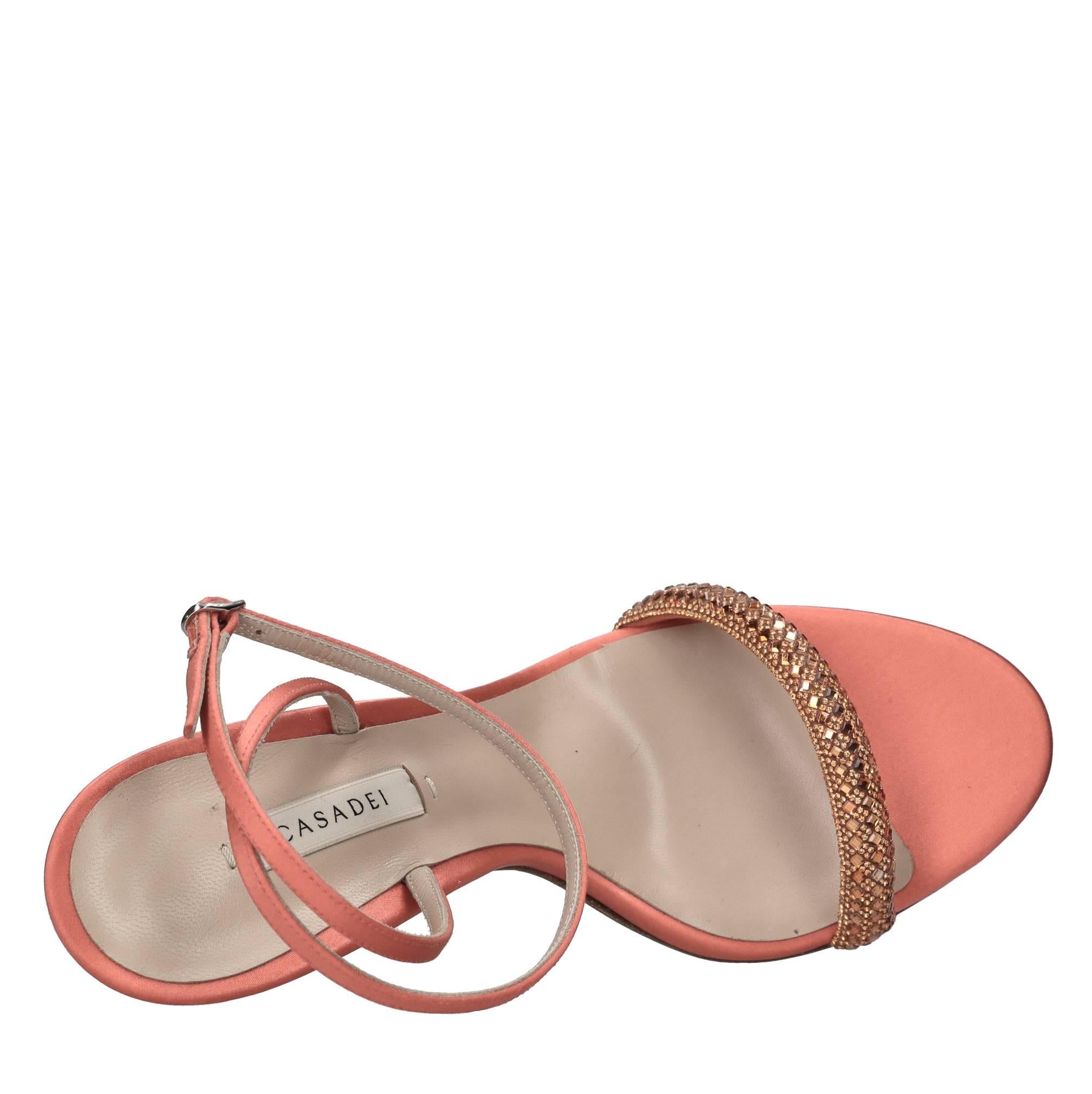 Sandali Blade in raso e strass 