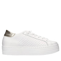 Sneakers in pelle e glitter 