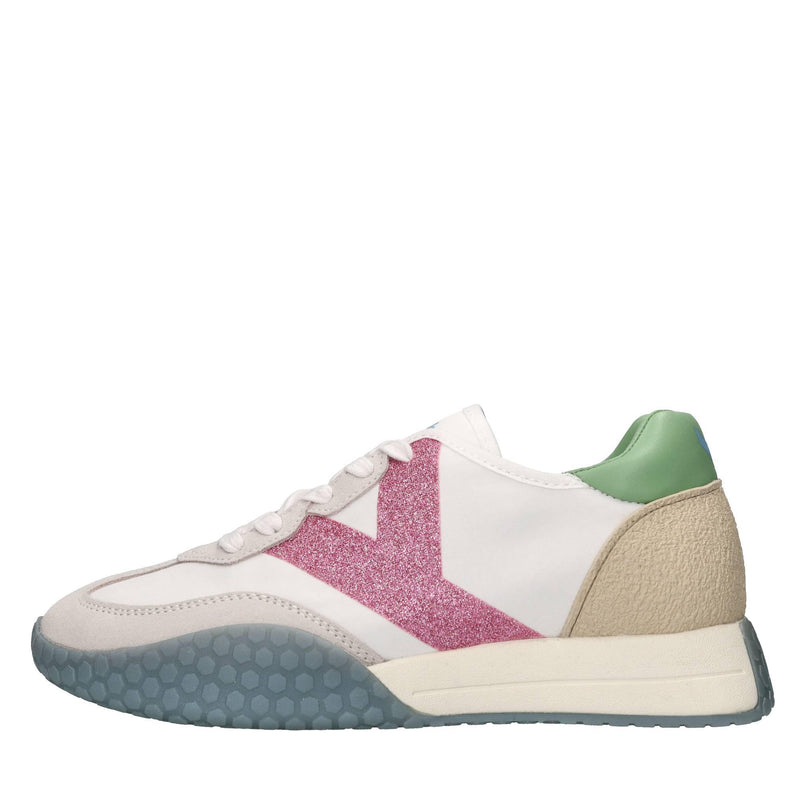 Sneakers in camoscio ecopelle e tessuto 
