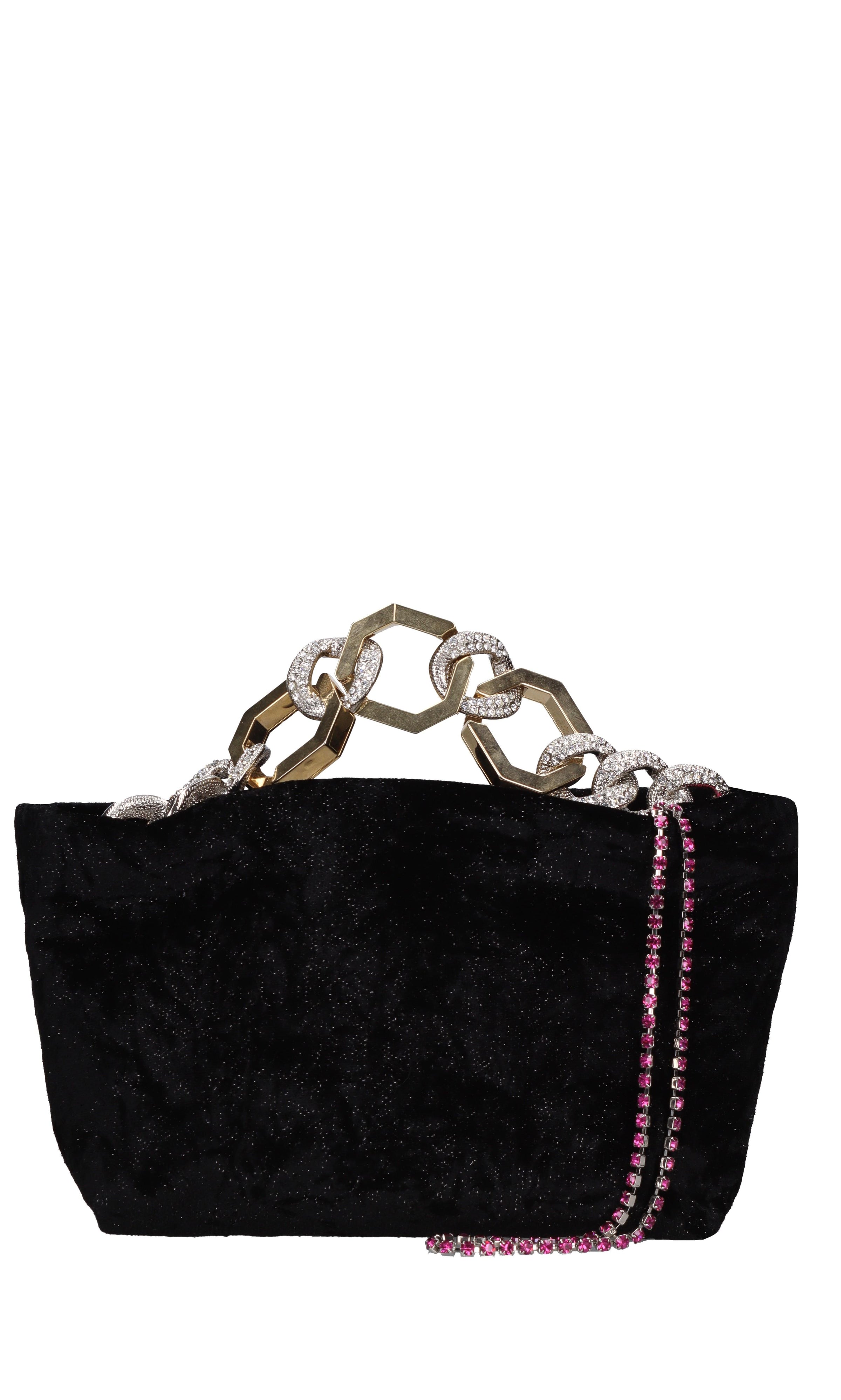 Borsa mini Jessye in velluto 