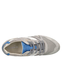 Sneakers in pelle,camoscio e tessuto 