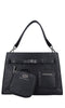 LA CARRIE Eco-leather Pocket Shopper Bag