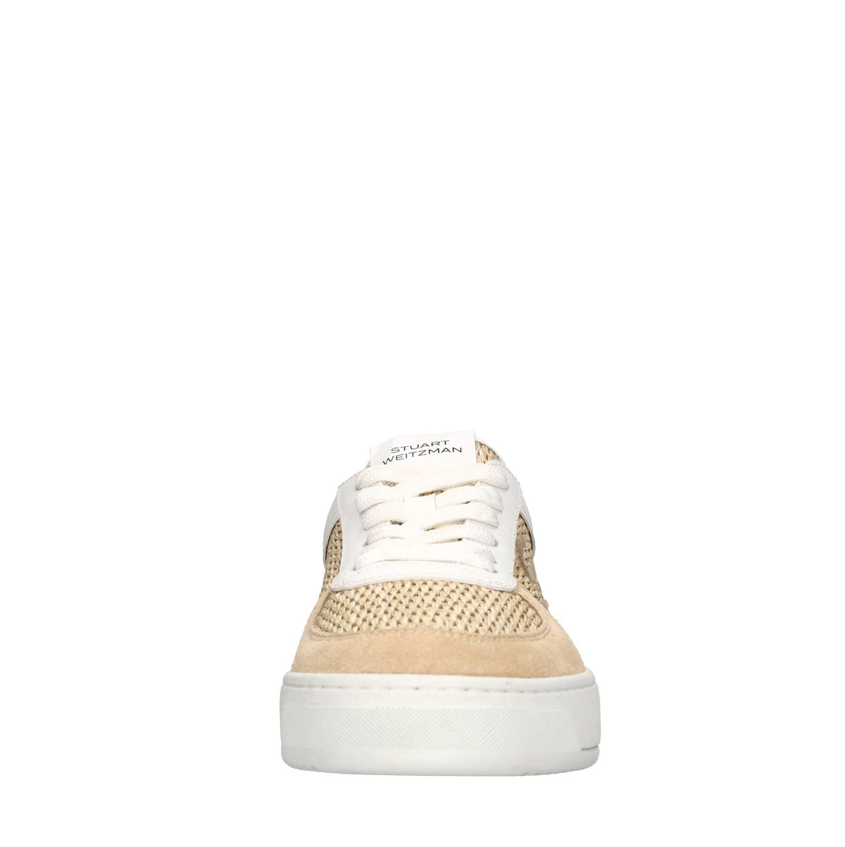 Sneakers in pelle e rafia 