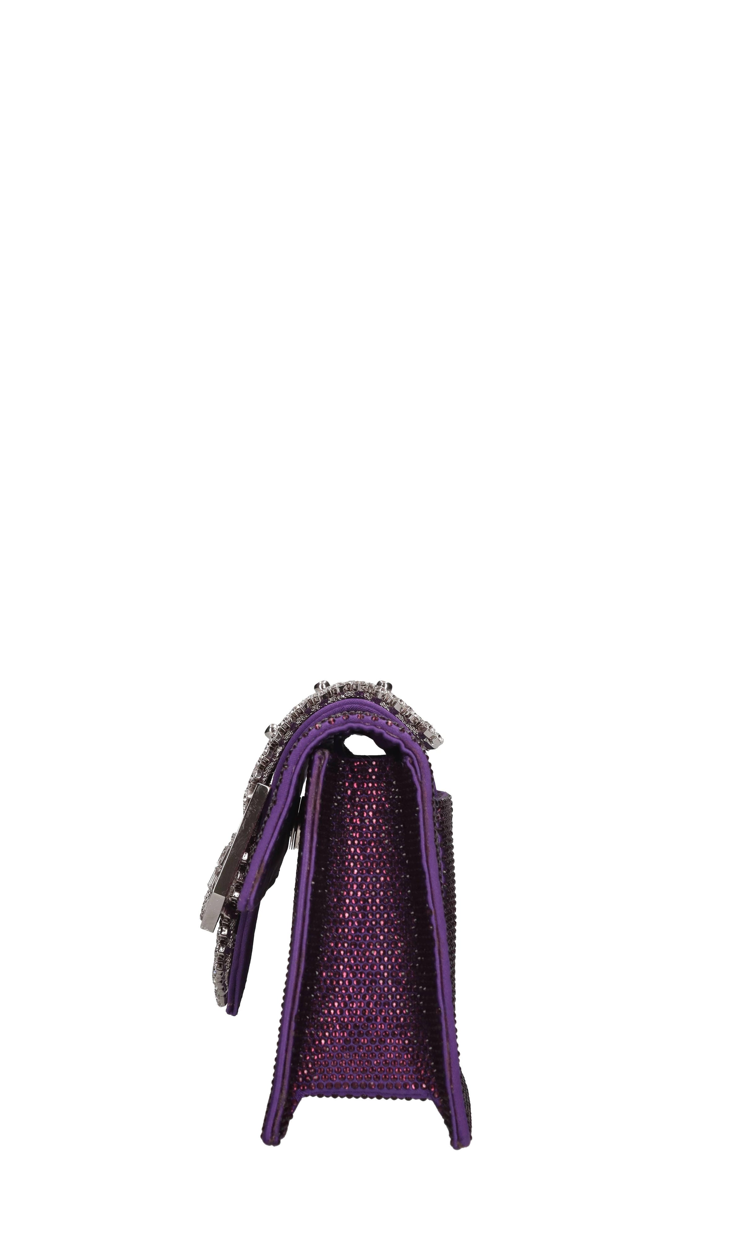 Borsa modello JADE in tessuto e strass 