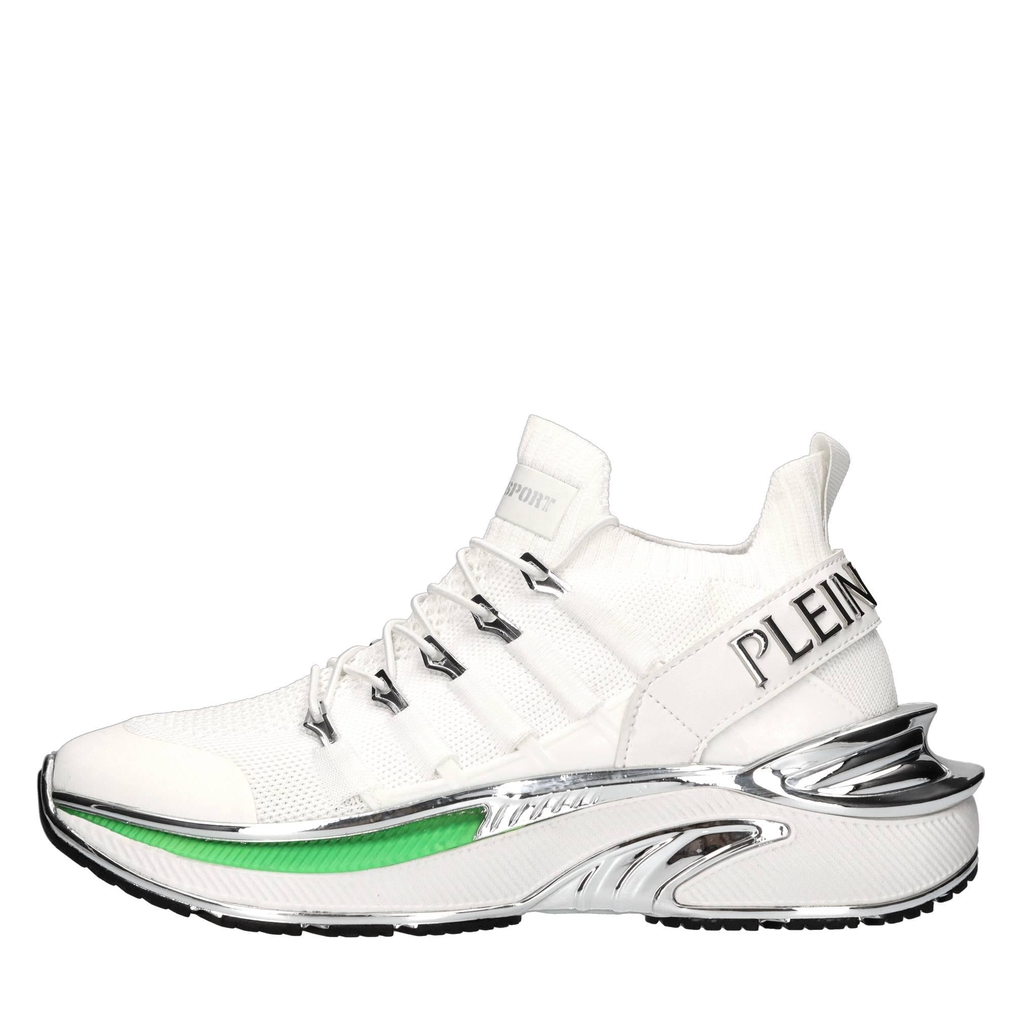 Sneakers in ecopelle e tessuto 
