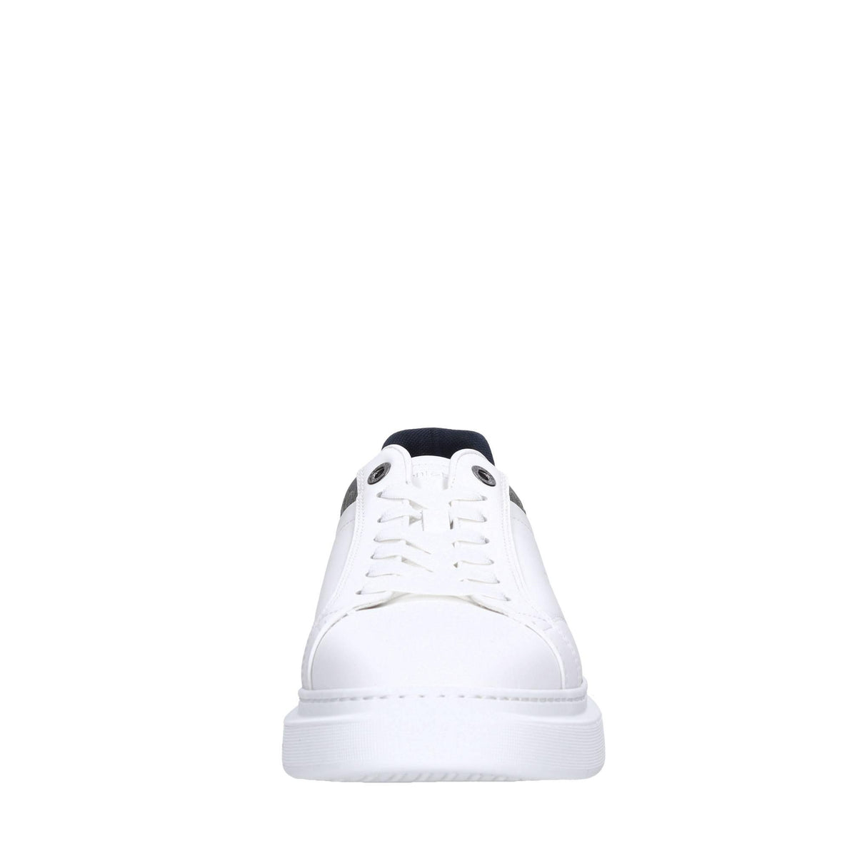 Sneakers in pelle e tessuto 