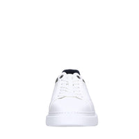 Sneakers in pelle e tessuto 