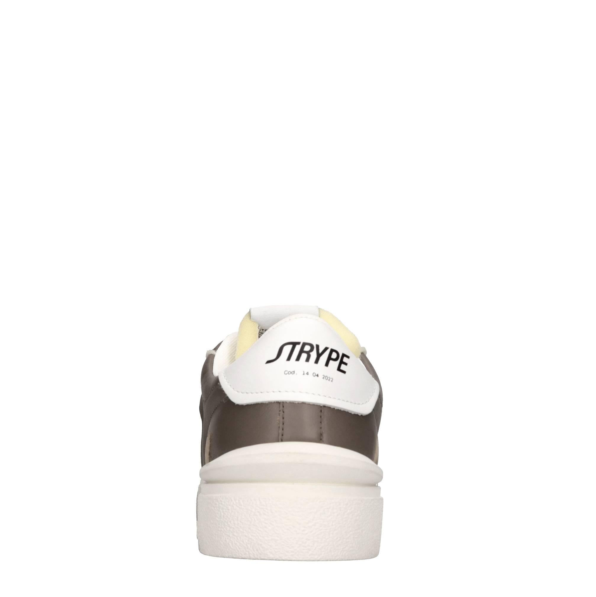 Sneakers in pelle e tessuto 