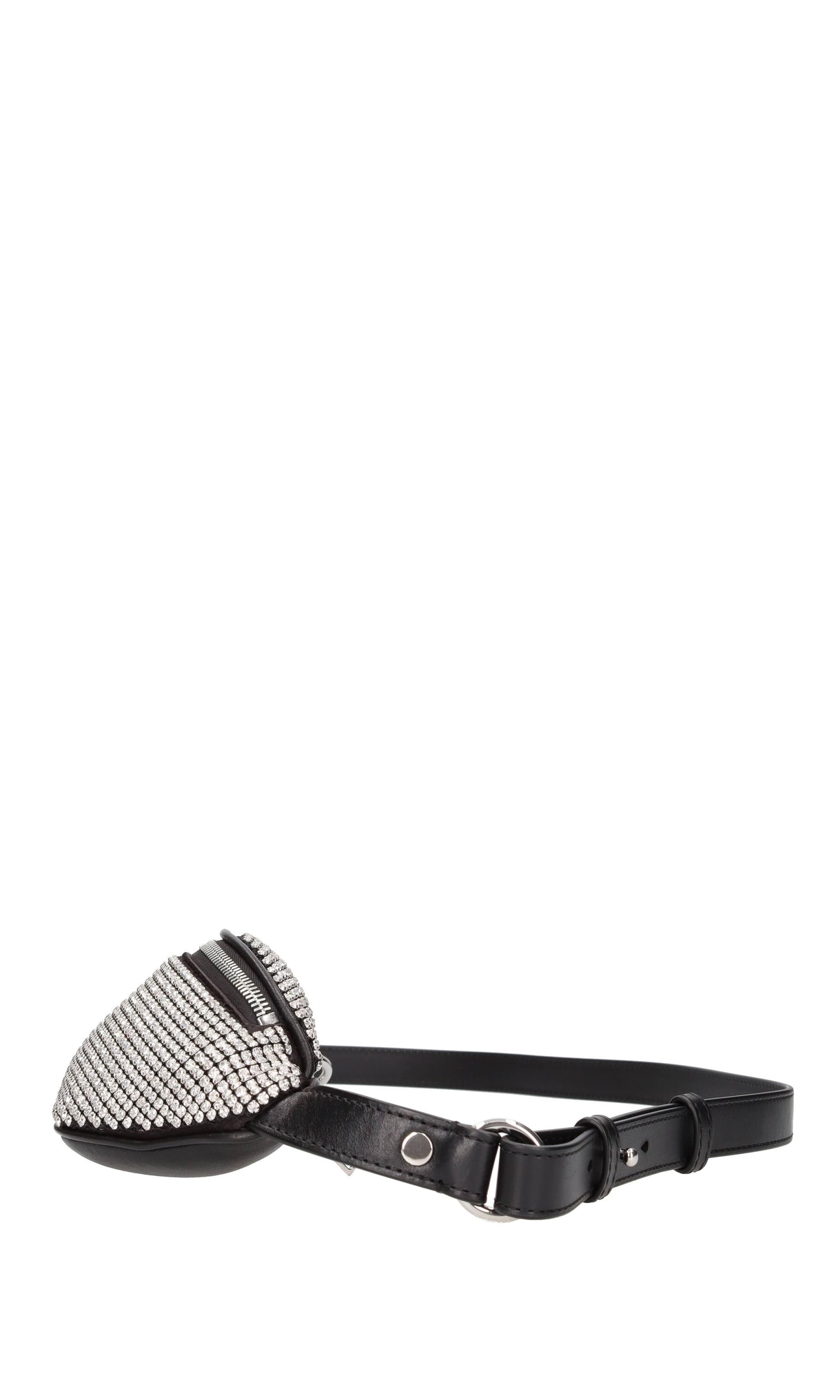 Marsupio in pelle e strass 
