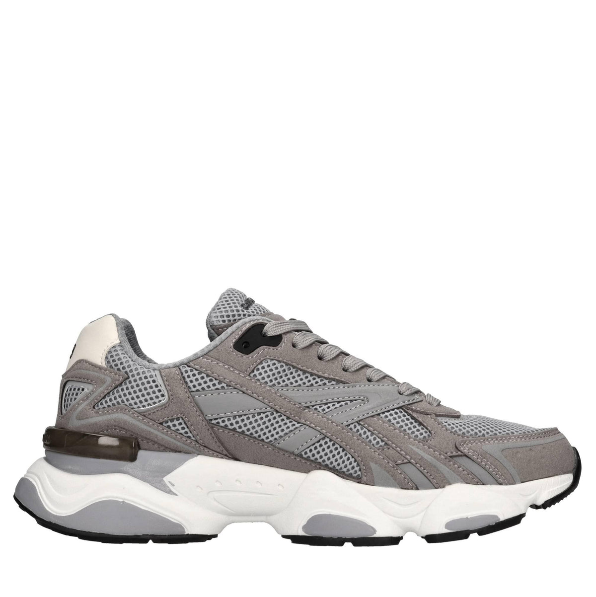 Sneakers in ecocamoscio e tessuto 