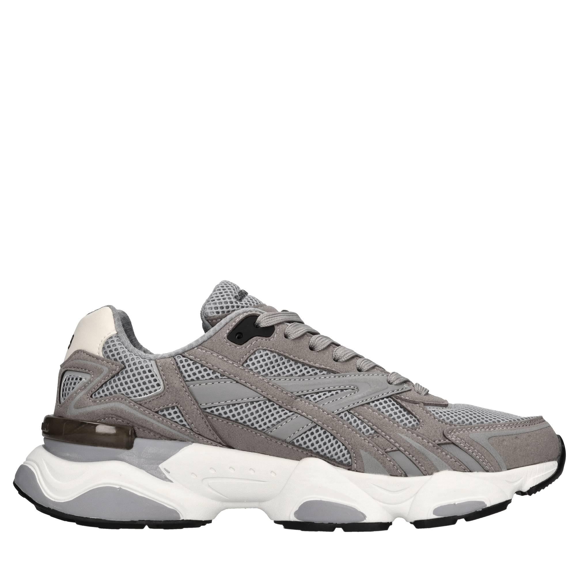 Sneakers in ecocamoscio e tessuto 