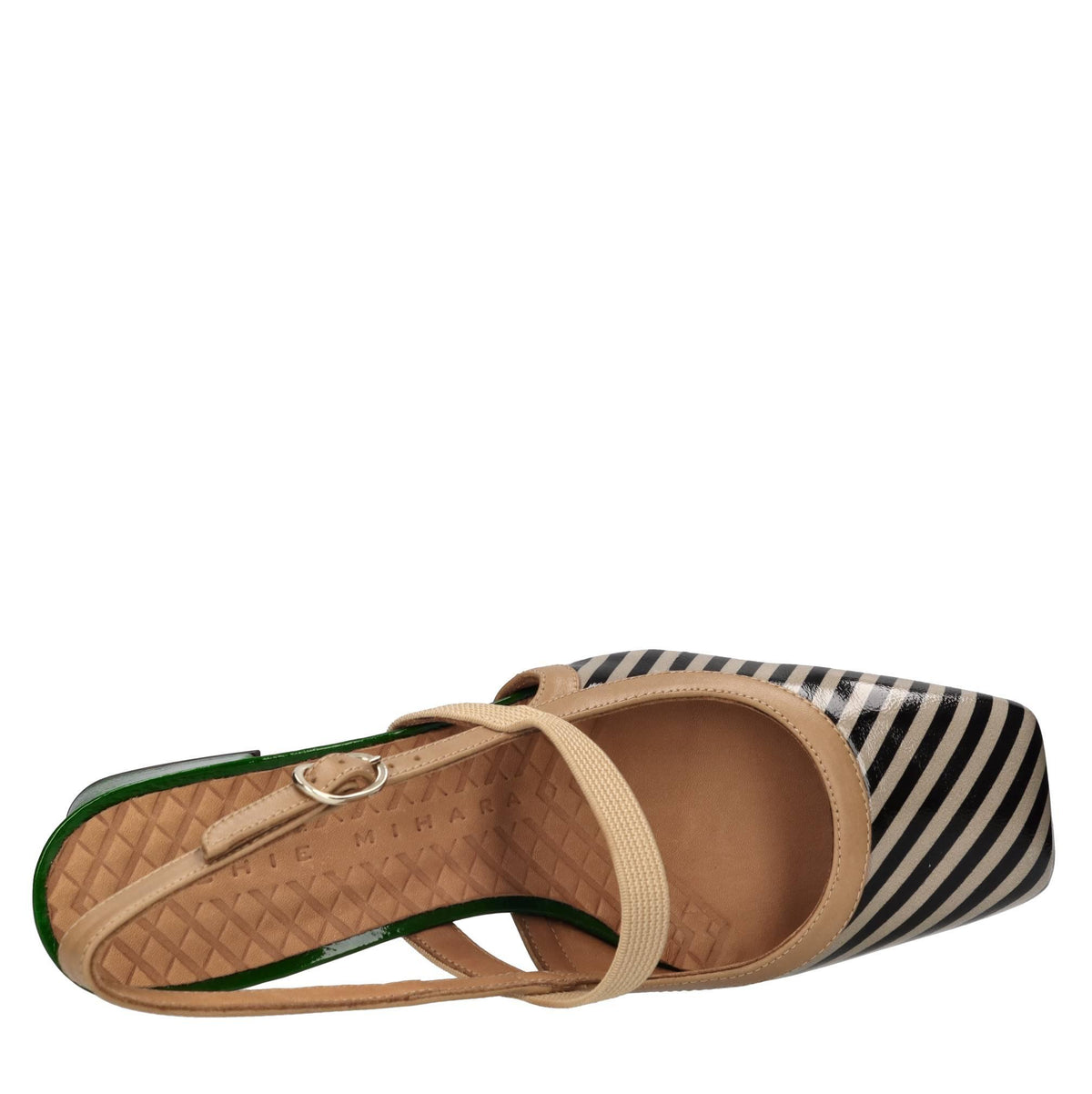 Décolléte slingback in pelle 