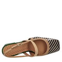 Décolléte slingback in pelle 