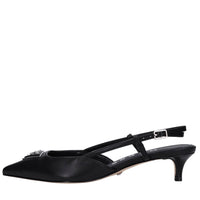 Décolleté slingback in pelle 