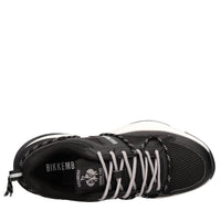 Sneakers in pelle e tessuto 