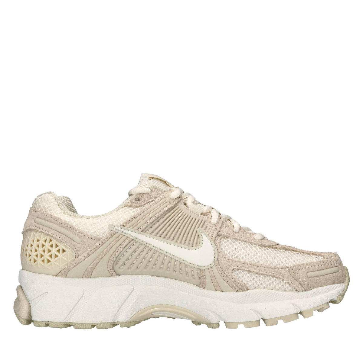Sneakers in pelle e tessuto 