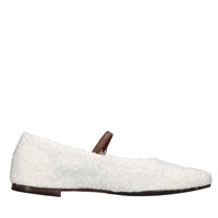 Ballerine in ecopelliccia e pelle 