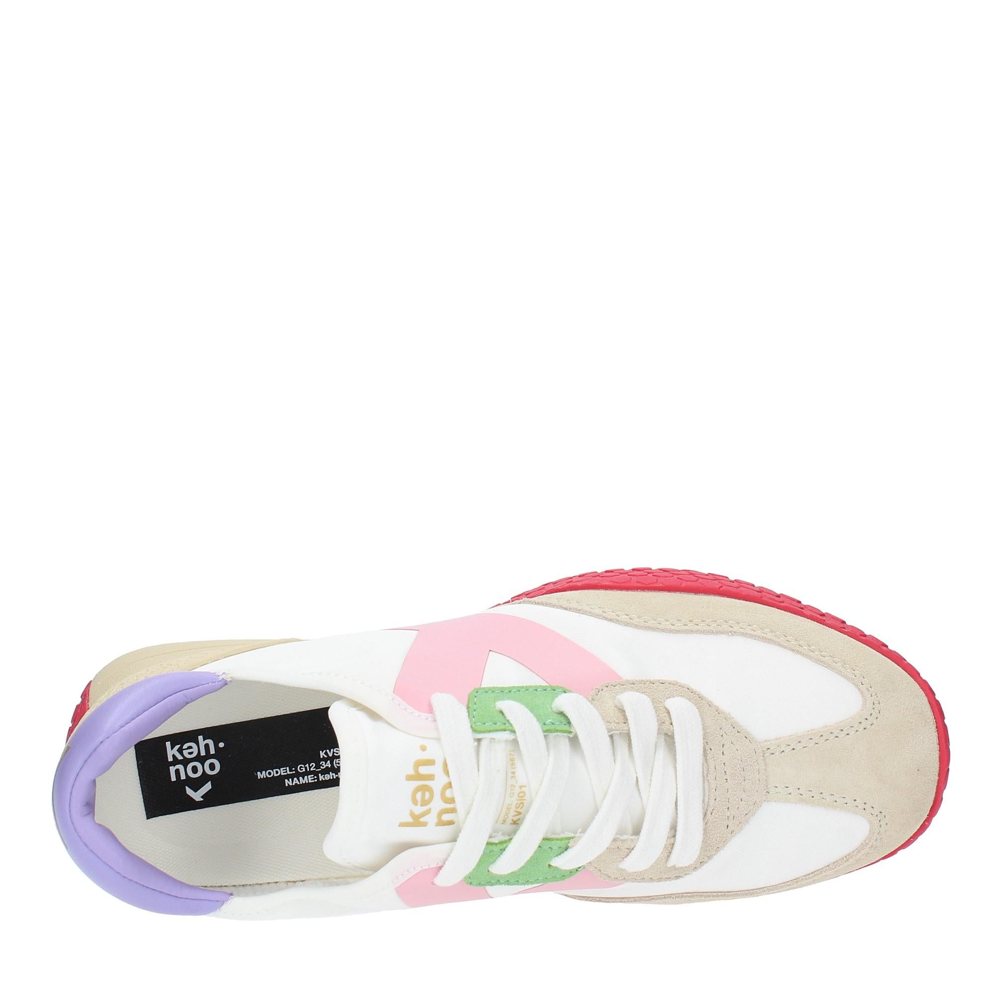 Sneakers in camoscio tessuto e gomma 