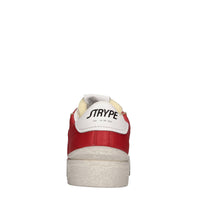 Sneakers in pelle e tessuto 