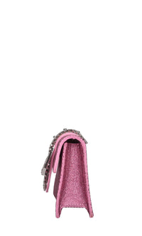 Borsa modello JADE in tessuto e strass 