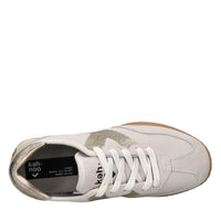 Sneakers in camoscio e glitter 