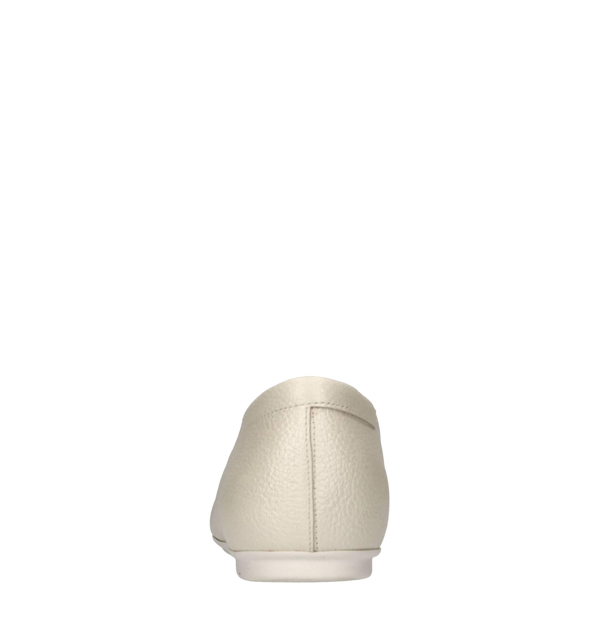 Ballerine in pelle con microglitter 