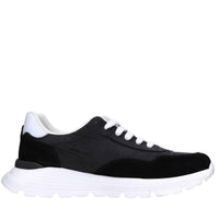 Sneakers in tessuto e camoscio 