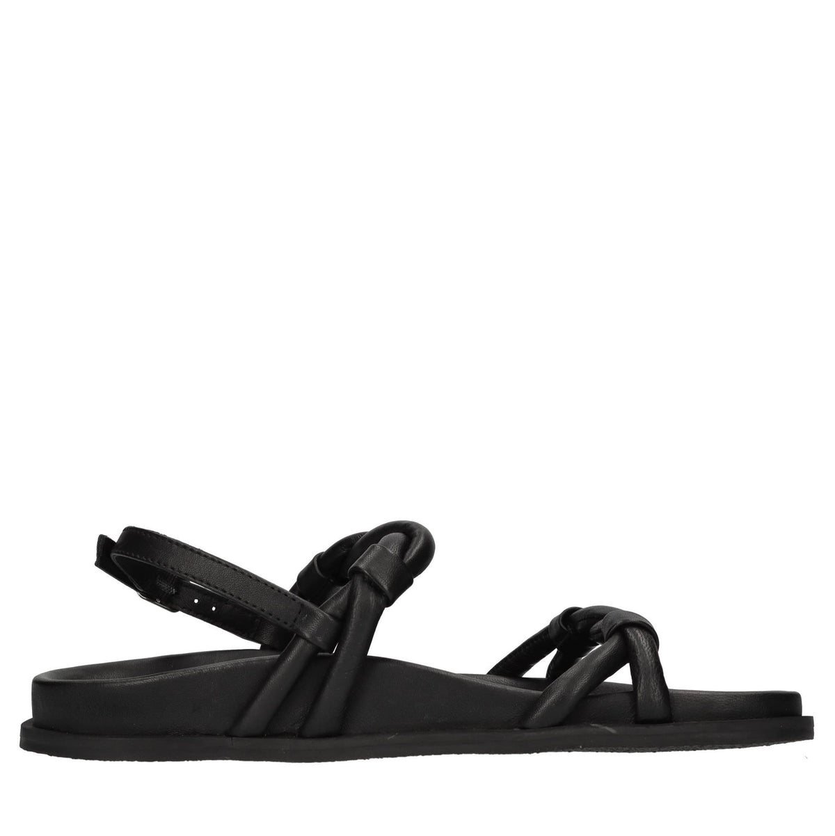 Sandali flat in pelle 