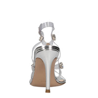 Sandali modello CRYSTAL FEVER in plexy e pelle 