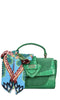 LA CARRIE Mini Tempest Suede and Leather Bag