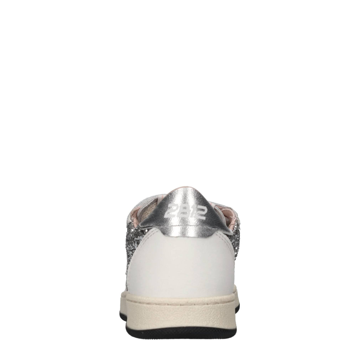 Sneakers in pelle e glitter 
