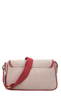 Borsa in tessuto ed ecopelle 