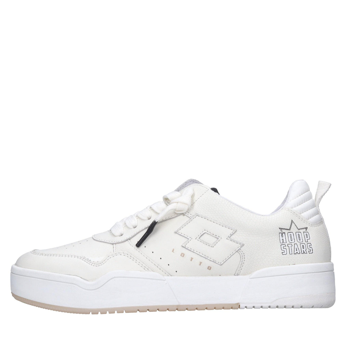 Sneakers in pelle e tessuto 