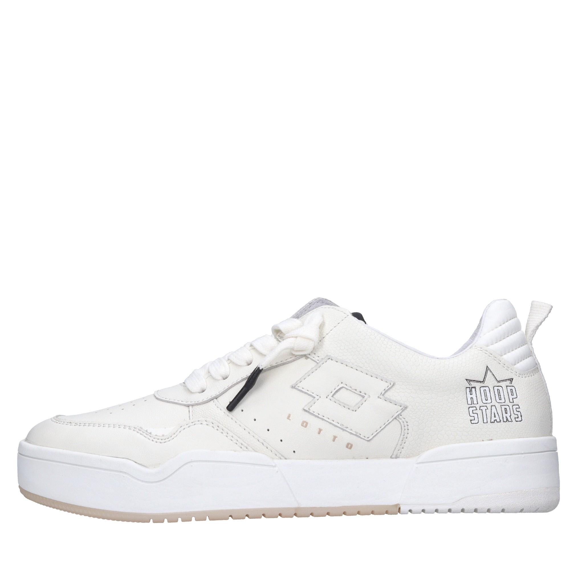 Sneakers in pelle e tessuto 