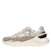 D.A.T.E. Leather and fabric sneakers
