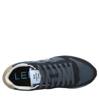 Sneakers in camoscio e tessuto 