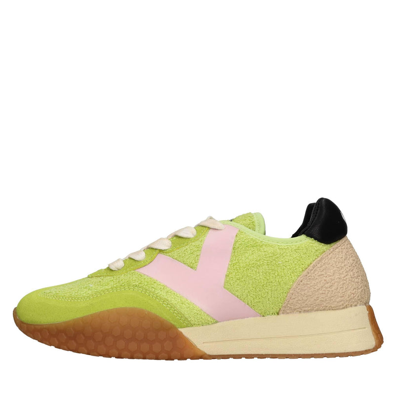 Sneakers in camoscio tessuto e gomma 