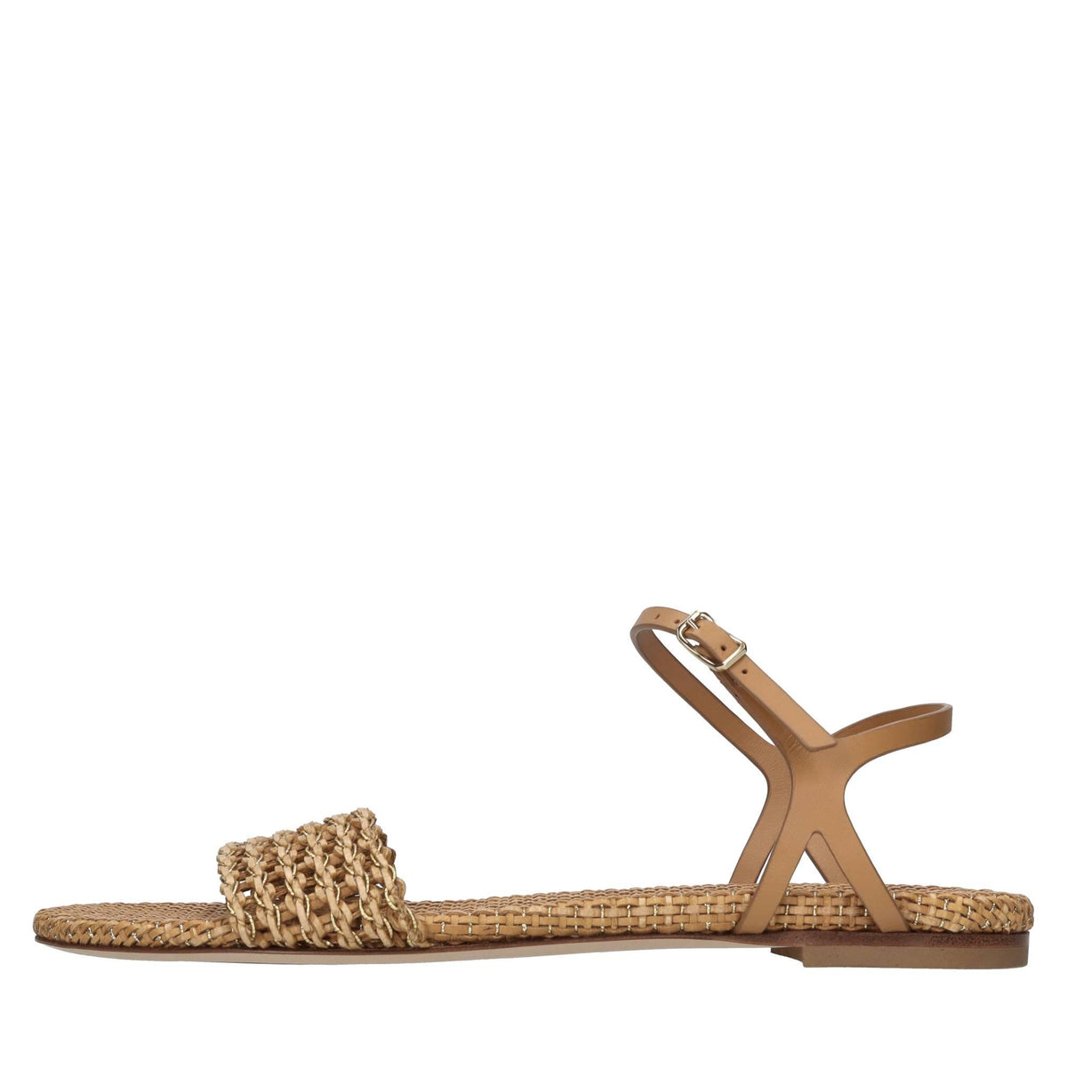 Sandali flat Goldeneye in pelle ed ecopelle 