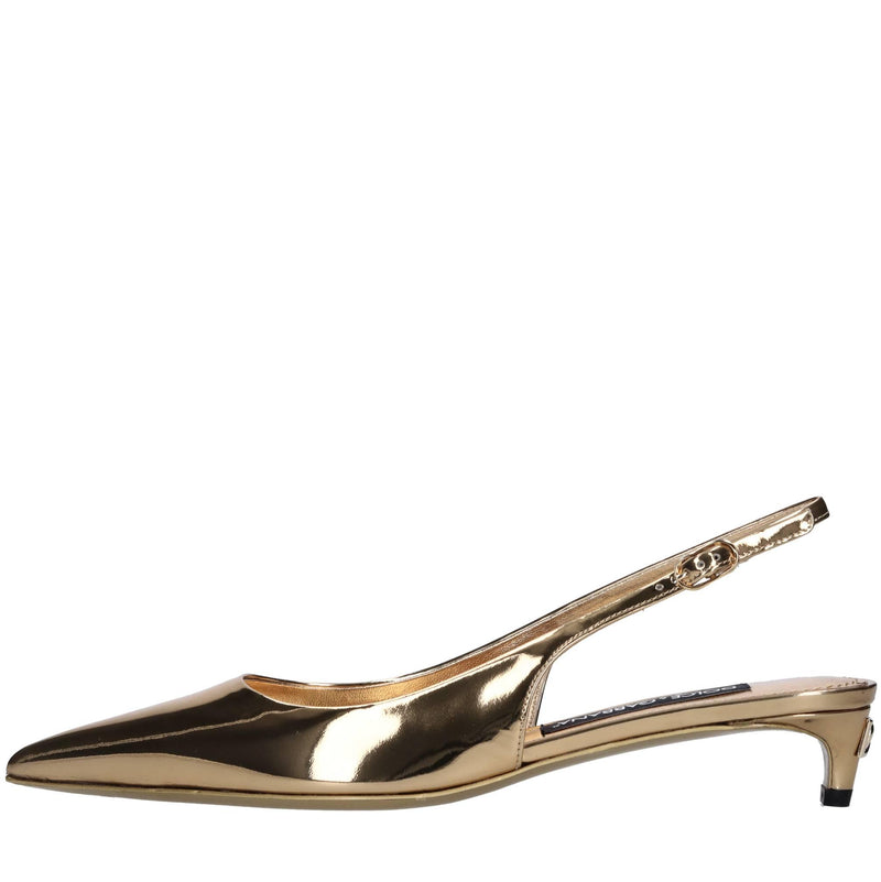 Décolleté Slingback in pelle 