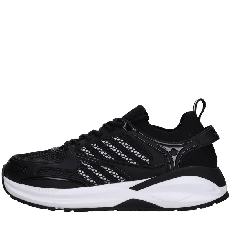 Sneakers in tessuto ed ecopelle 