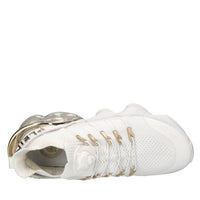 Sneakers in ecopelle e tessuto 