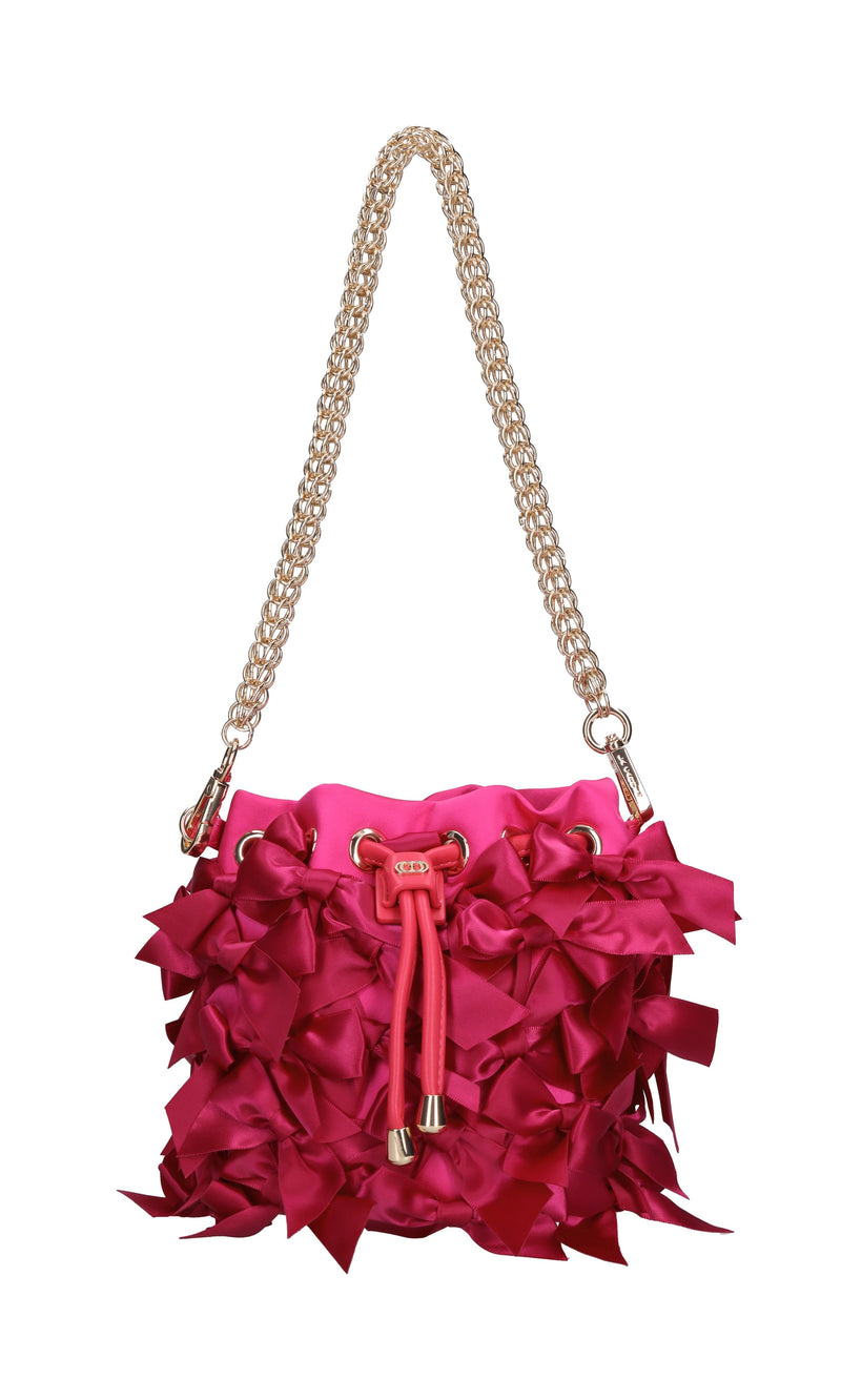 Borsa Night Edition Bows in raso 