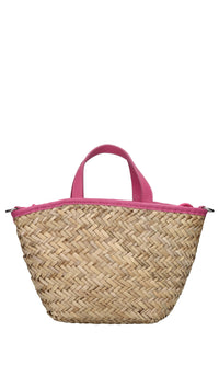 Borsa in fibra vegetale ed ecopelle 