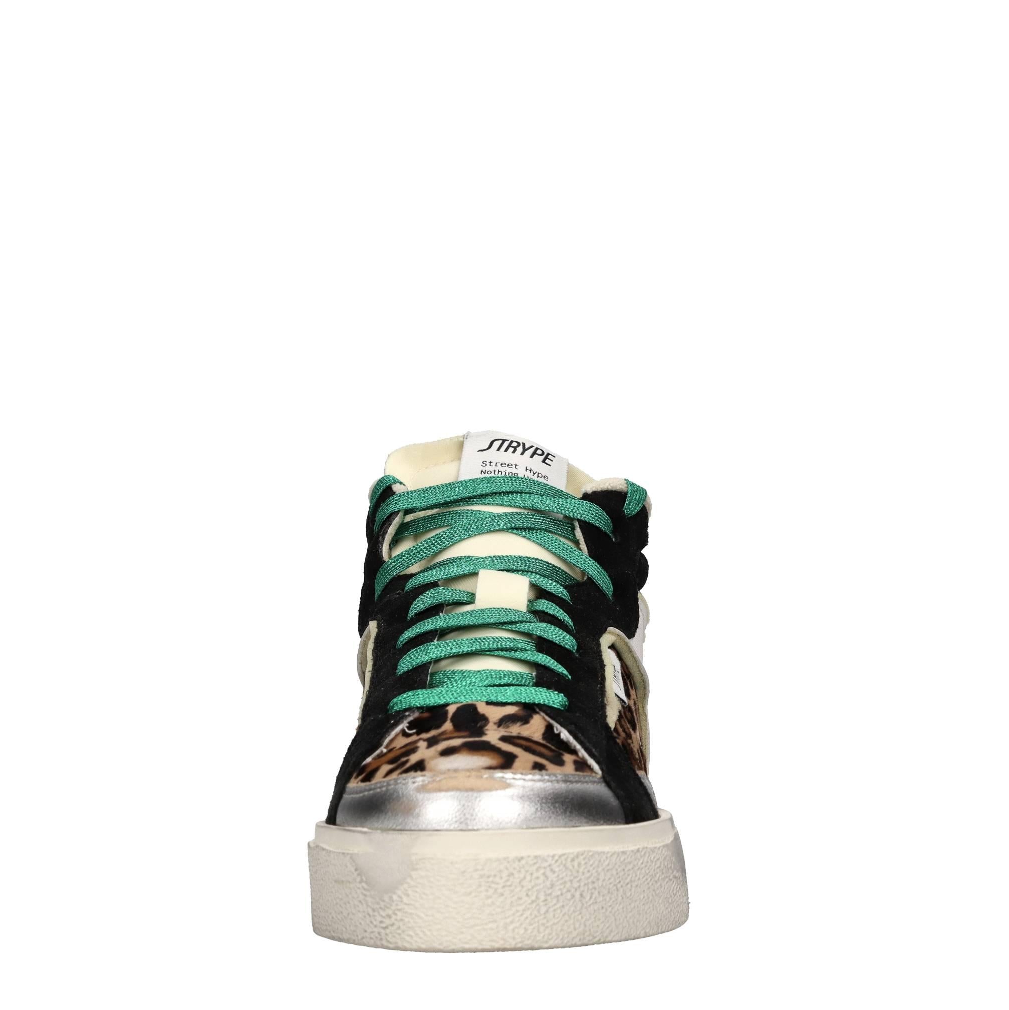 Sneakers in pelle e cavallino 