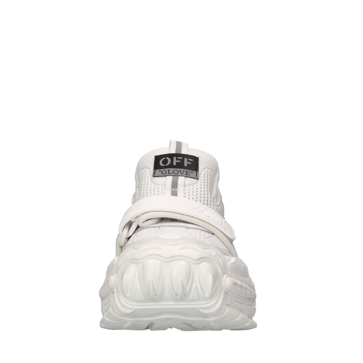 Sneakers in pelle e tessuto 