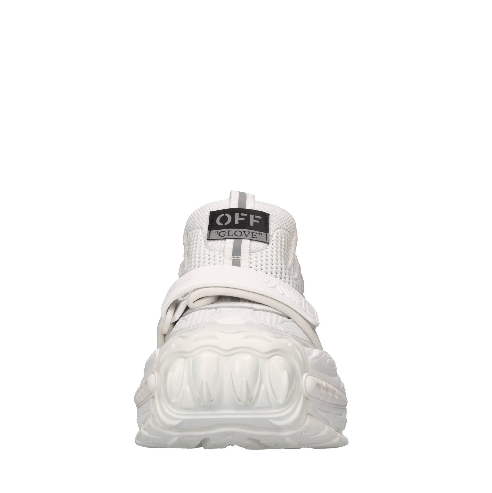 Sneakers in pelle e tessuto 