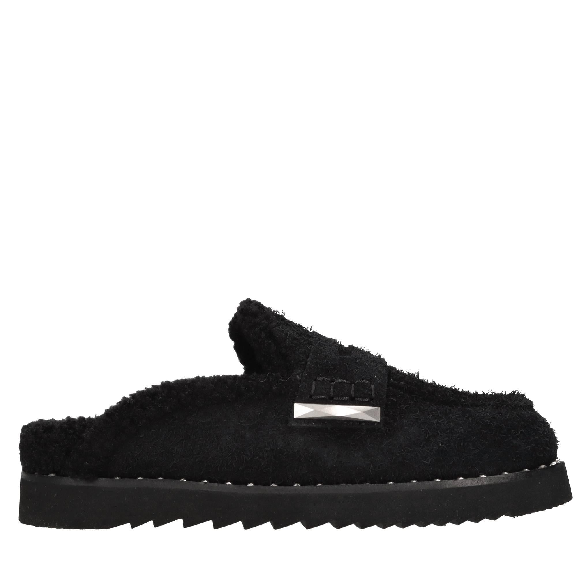 Mules in pelle scamosciata 